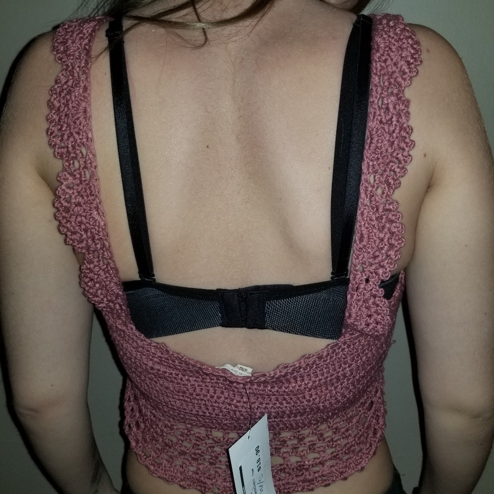 Crocheted crop top